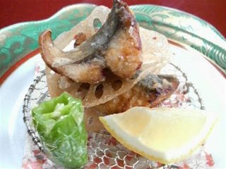 寒鯖の竜田揚げ